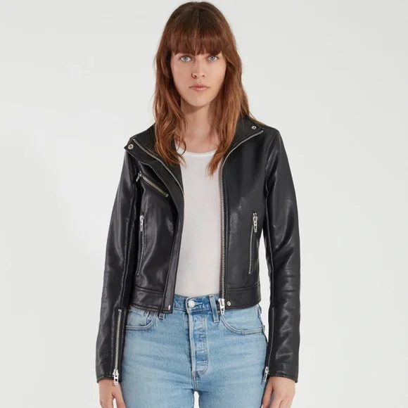 NWT BLANKNYC Faux Leather Moto Jacket, Black - Picture 4 of 12